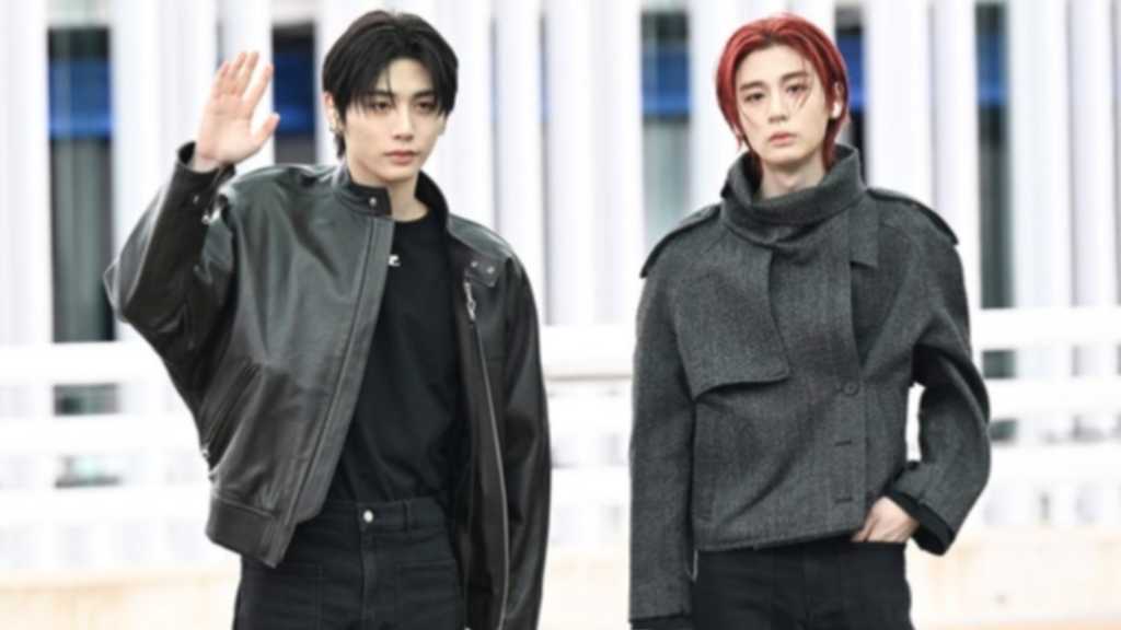 BOYNEXTDOOR's Teasan and Ihan flew to France for Paris Fashion Week. Their first Japanese show starts on April 11 on NTV.