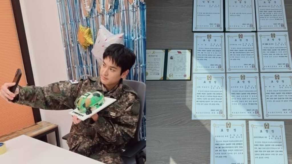 iKONのチャヌが軍服務を終え、ファンに感謝の気持ちを伝えた。現在、他のメンバーは軍服務中。