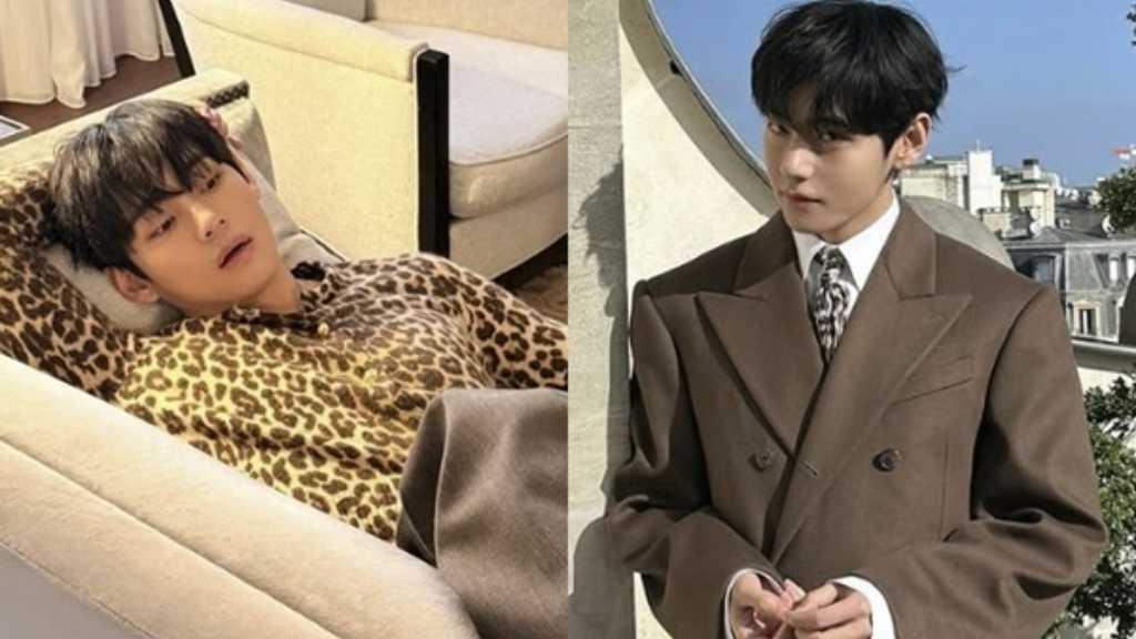 BTS's V flaunts his stunning visuals in Paris while attending the CELINE Summer 2026 fashion show and shares photos on Instagram.