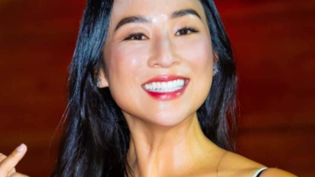 Greta Lee attended the Tron: Ares event in Seoul on the 15th, hosted by Ha Jiyoung, ahead of the film's release on October 8.