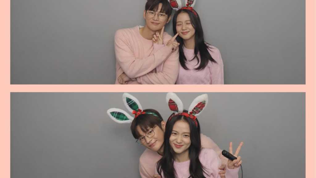 So In-guk and BLACKPINK's Jisoo share playful photos from their time on Netflix's 'Monthly Boyfriend,' showcasing their chemistry.