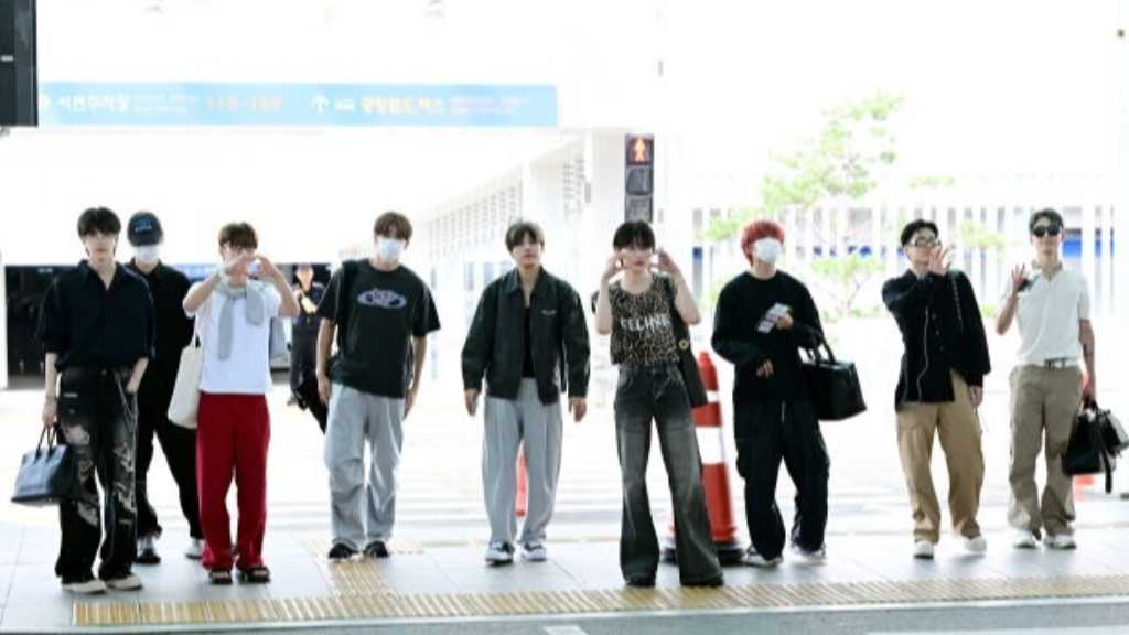 THE BOYZ departs for Kobe via Incheon for their world tour, performing at World Memorial Hall on August 30 and 31.