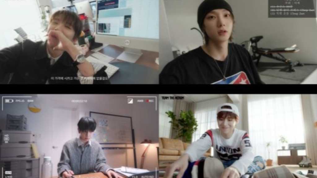 BOYNEXTDOOR surprises fans with a Vlog promoting their 5th mini-album 'The Action' and showcases their film crew preparations.