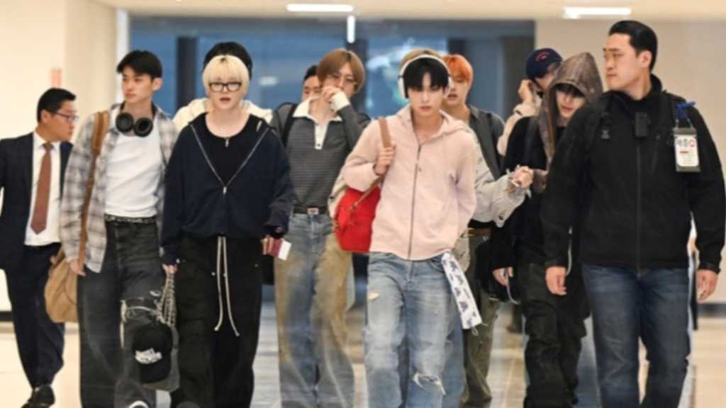 On April 4, &TEAM finished their schedule in Korea and departed for Japan via Gimpo International Airport, achieving notable music rankings.