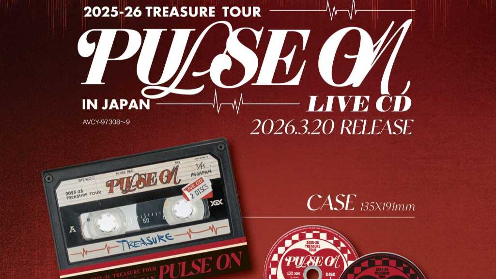 TREASURE's 2025-26 Japan tour live CD will be released on March 20, 2026, featuring 28 tracks and exclusive bonuses for fans.