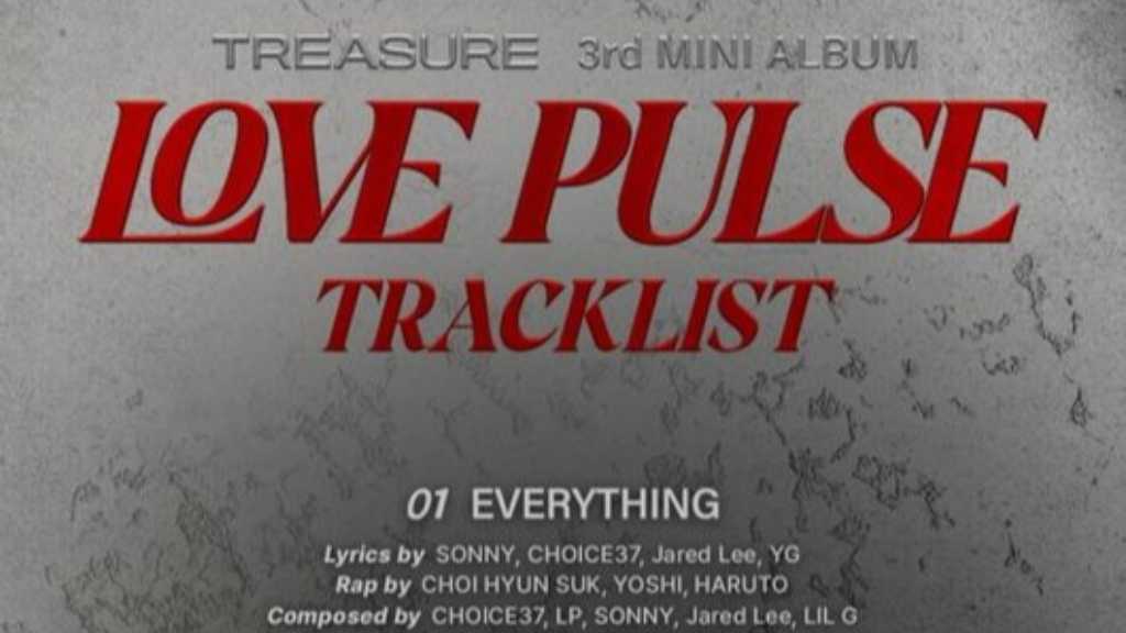 TREASUREが9月1日に3rdミニアルバム「LOVE PULSE」をリリース。全4曲収録で、ツアーも発表。