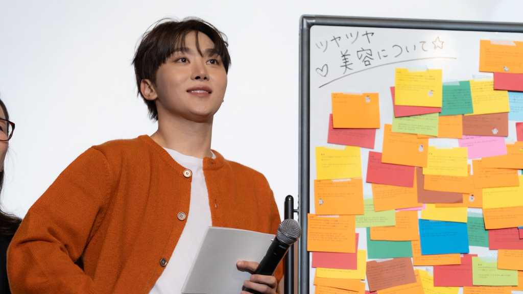 Sungkwang from SEVENTEEN attends 'FoRest by Greenfinger' event, showcasing the brand and engaging with fans in Tokyo.