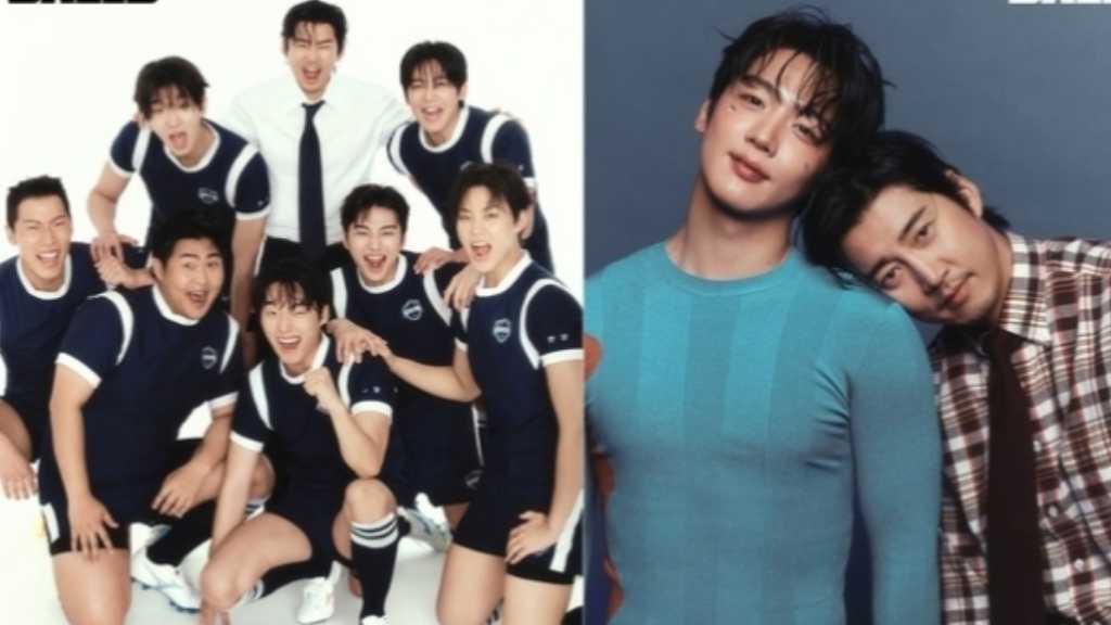 The cast of 'TRY' showcases their chemistry and team spirit in a new photoshoot for 'DAZED KOREA', highlighting their growth and camaraderie.