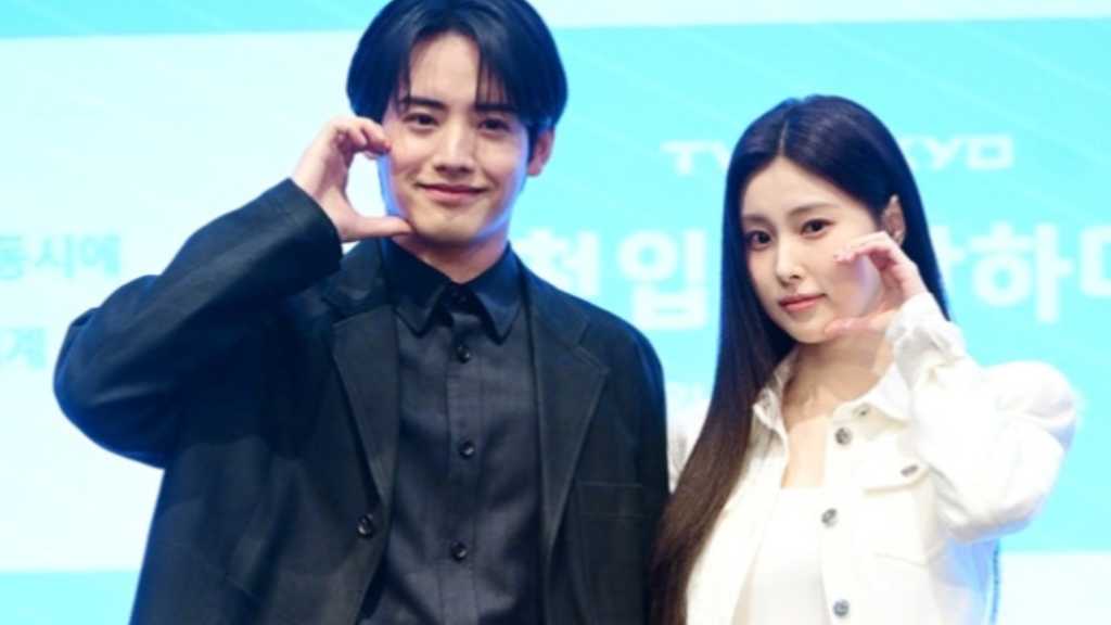 Actors Akaso Eiji and Kang Hae-won promote new drama about a love story between a Japanese and Korean couple, streaming on Netflix.