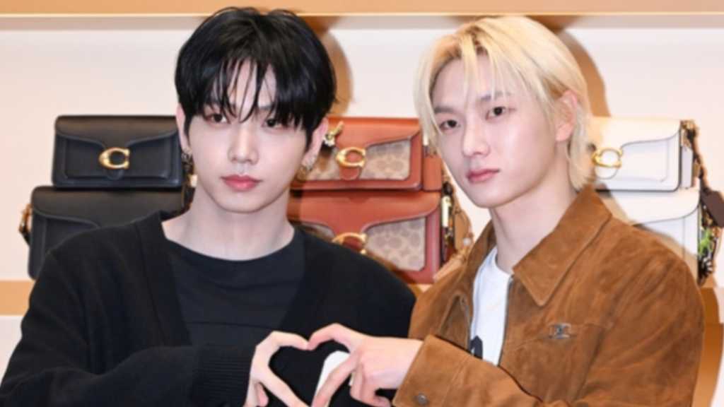 K-pop artists BOYNEXTDOOR, i-dle, and others attend COACH pop-up event in Seoul, with BOYNEXTDOOR trying monjayaki cooking.