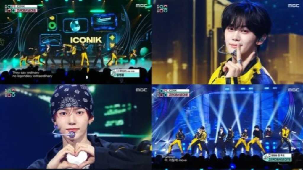 ZEROBASEONE continues to hit charts, winning first place with 'ICONIK' on MBC's 'Show Music Core' and achieving five consecutive wins.