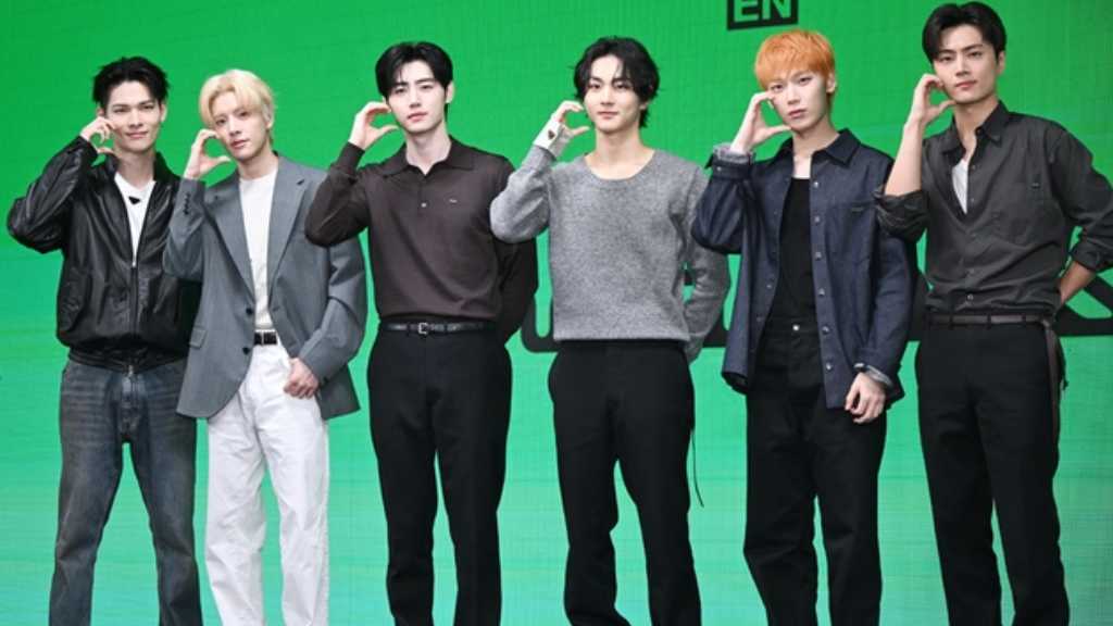 ENHYPEN held a press conference in Seoul for their 8th mini album, "THE SIN : BLISS," which is set for release on the 21st at 1 p.m.