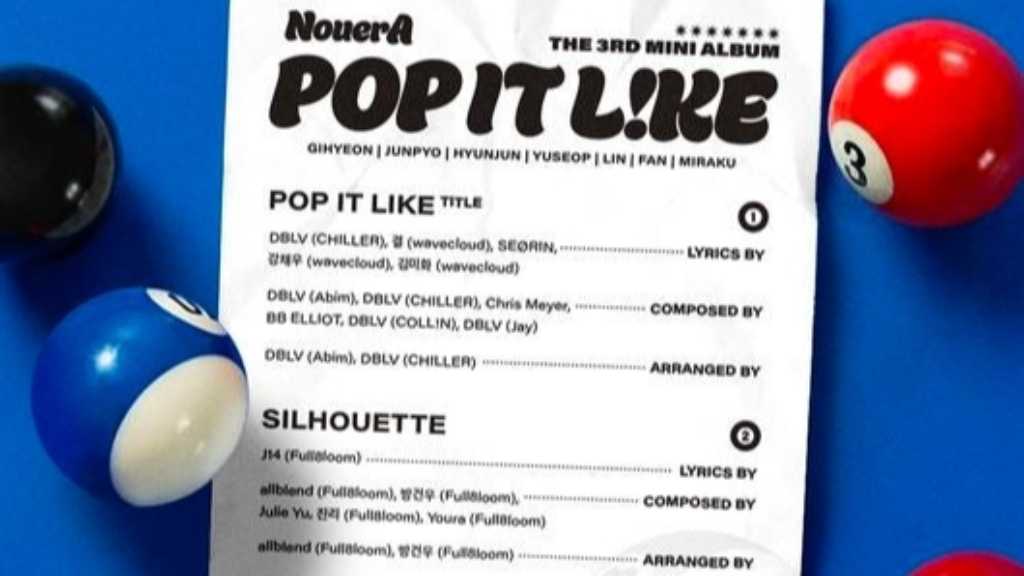 NouerA teases their 3rd mini-album 'POP IT LIKE', showcasing a fresh concept with four tracks, including a vibrant title song.