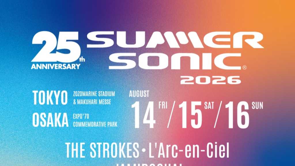 BLACKPINKのジェニーとLE SSERAFIMが「SUMMER SONIC 2026」に出演決定。サマソニ25周年を祝う豪華ラインナップが発表された。