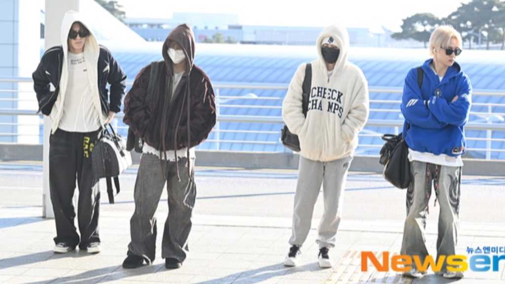 WayV departed from Incheon International Airport to Bangkok for an overseas schedule. SMTOWN LIVE set for February 14, 2026, in Thailand.