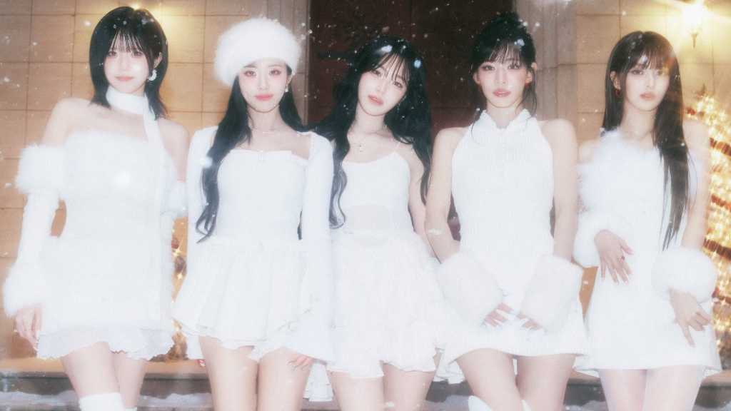 fromis_9 reveals enchanting concept photos for their upcoming single 'White Snow,' showcasing their charm and winter vibes.