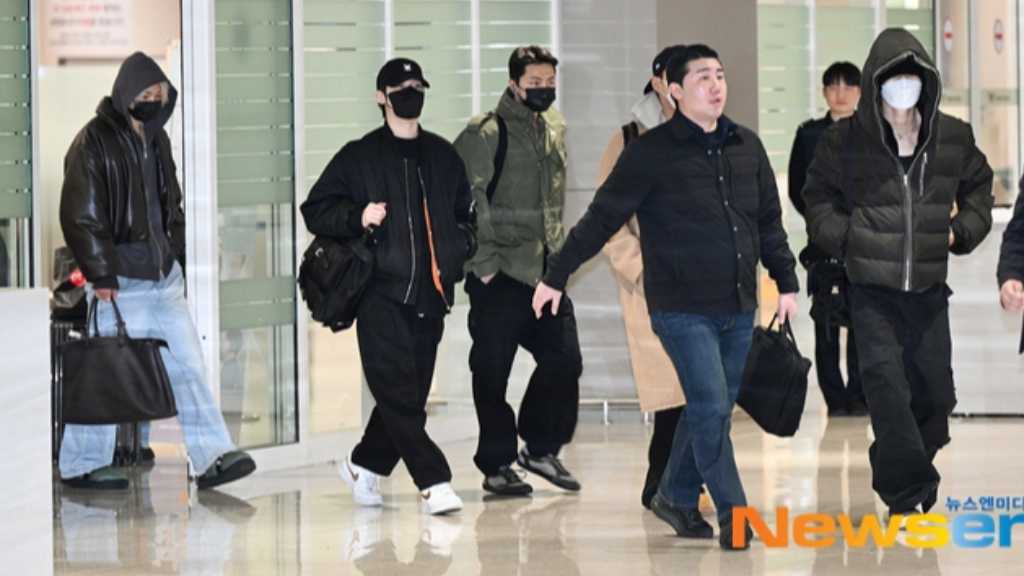 ENHYPENが仁川国際空港に帰国。ソンフンがミラノ・コルティナ五輪の聖火リレーランナーとして登場。