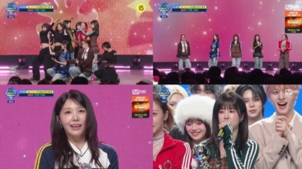 ApinkがMnet「M COUNTDOWN」で1位を獲得し、デビュー15周年を祝った。新曲「Love Me More」は多様な音楽チャートで好評。