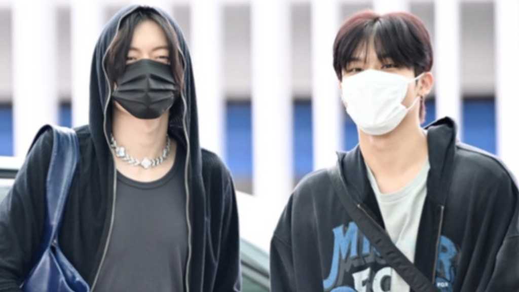 TREASURE members Haruto and Park Jeongwoo departed for Japan via Incheon International Airport for the Fukuoka stop of their 2026 live stage.