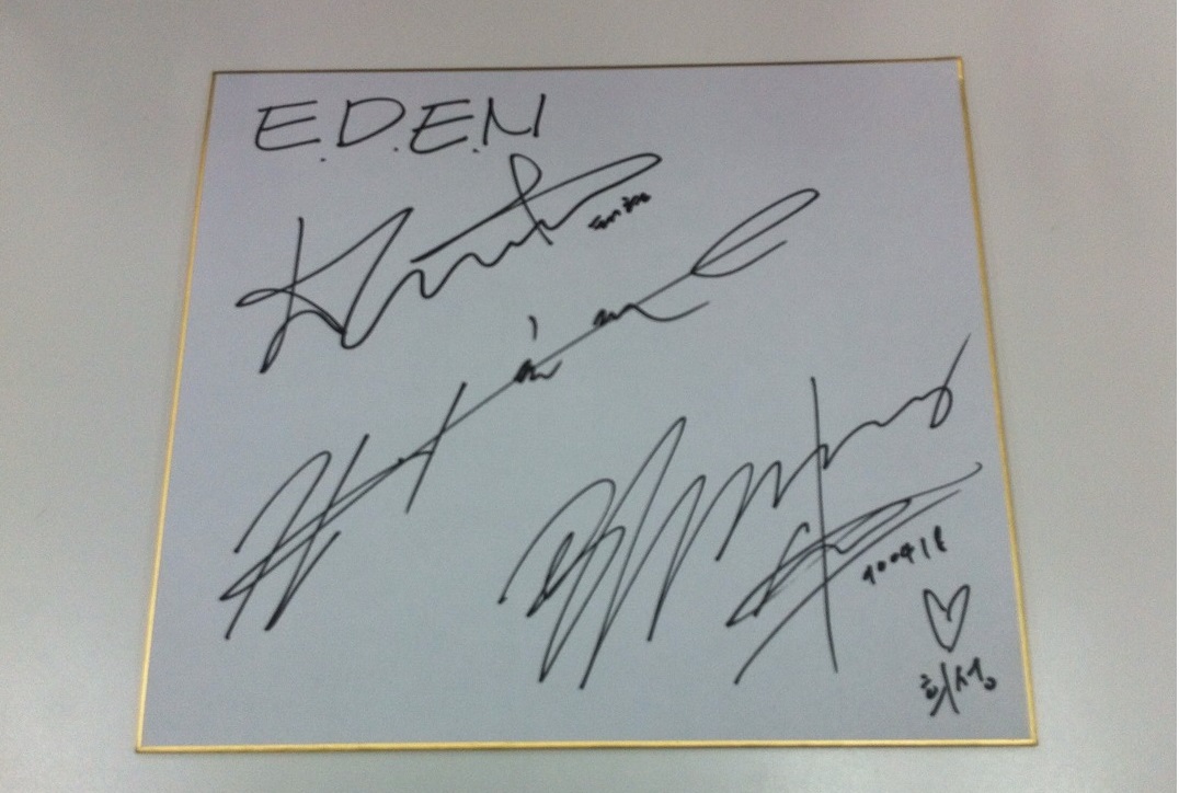 EAST of EDEN 直筆サイン入りポストカード East Of Eden 直筆