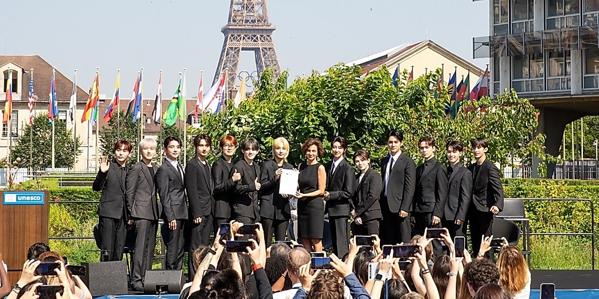 SEVENTEEN appointed UNESCO Youth Ambassadors, pledging to support global youth with $1 million donation and "Global Youth Grant Scheme."