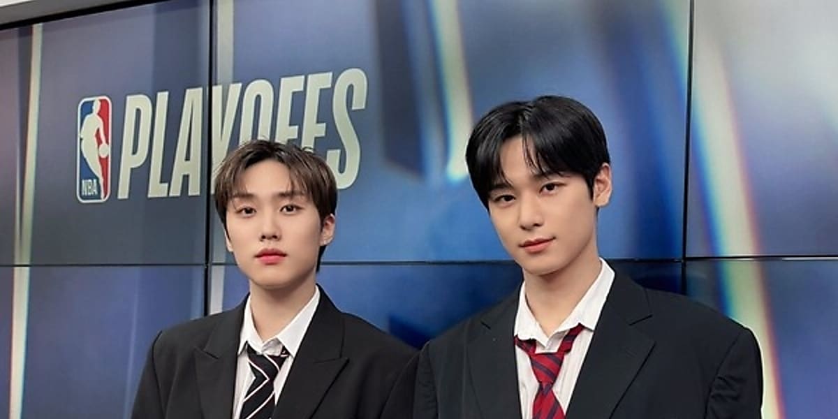 THE BOYZのジェイコブとジュヨンがNBAプレーオフにスペシャルゲストとして登場し、熱血ファンとして好評を得た。