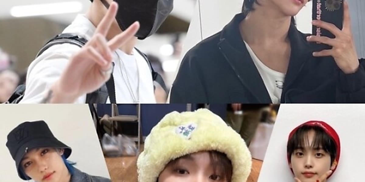 Celebrities show off various hat styles, from simple to bold, to complete their outfits.