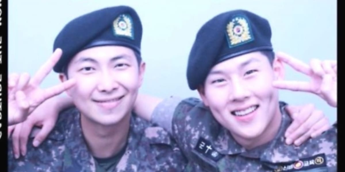 RM and Jooheon from BTS and MONSTA X meet in the army, fans eagerly await their discharge and future activities together.