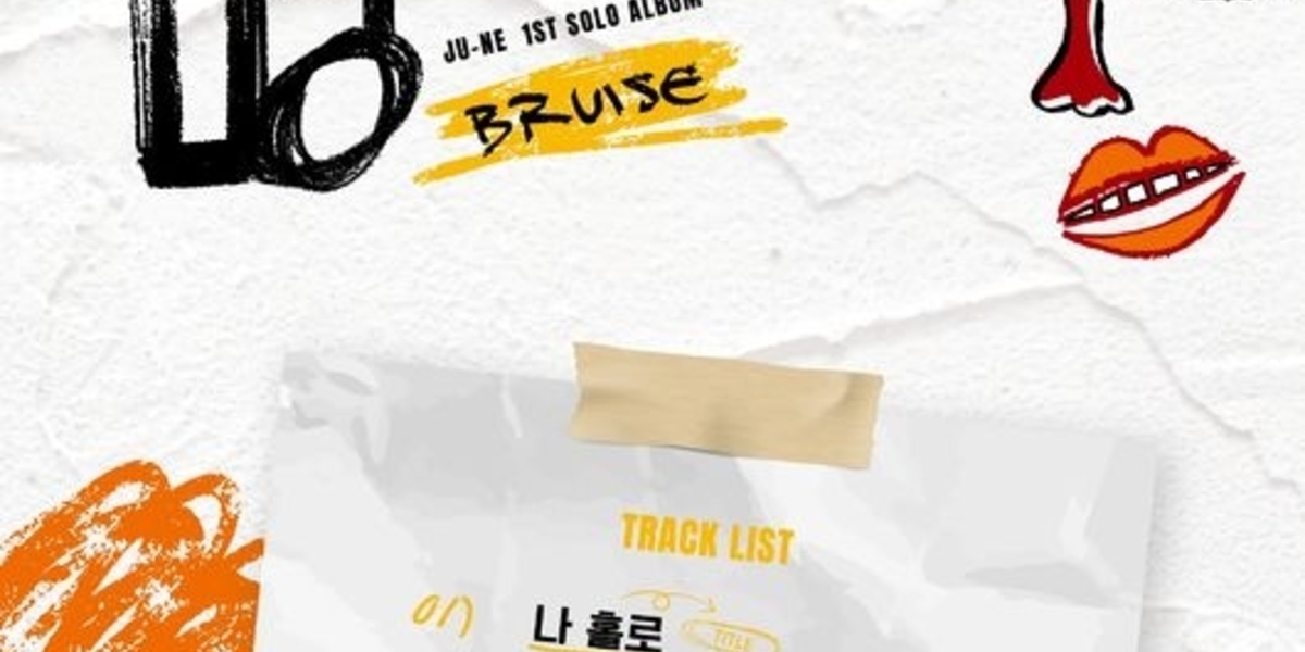 iKON's June unveils double title tracks in his solo debut album "BRUISE," featuring GRAY and BOBBY, set to release on July 3.