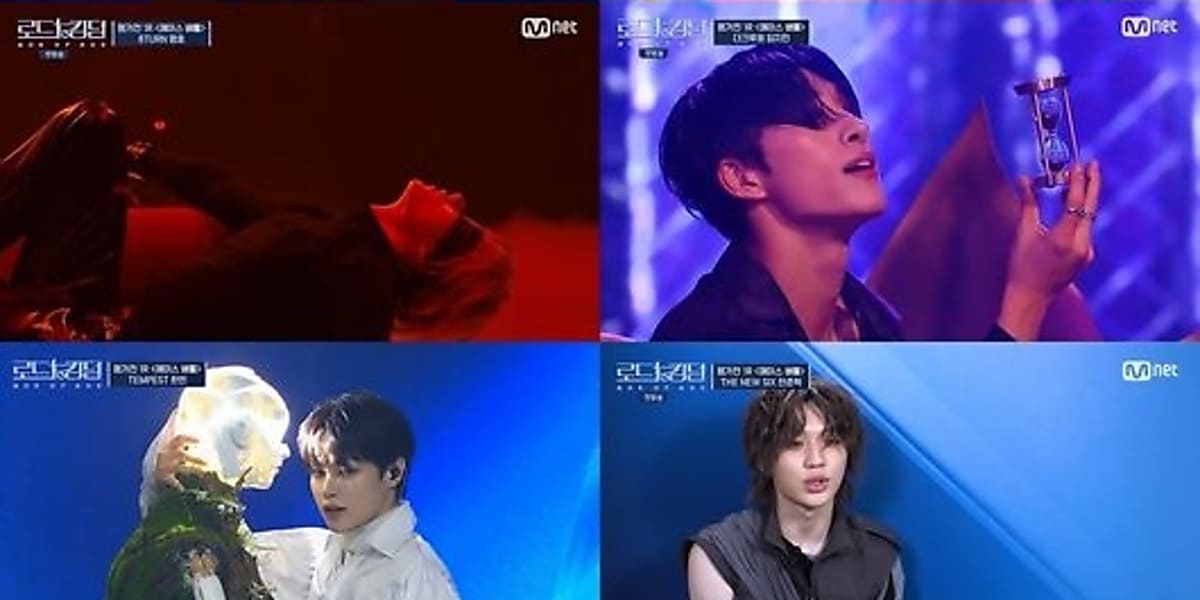 The K-POP survival show 'ROAD TO KINGDOM: ACE OF ACE' kicks off with 7 teams competing, showcasing performances and rankings.
