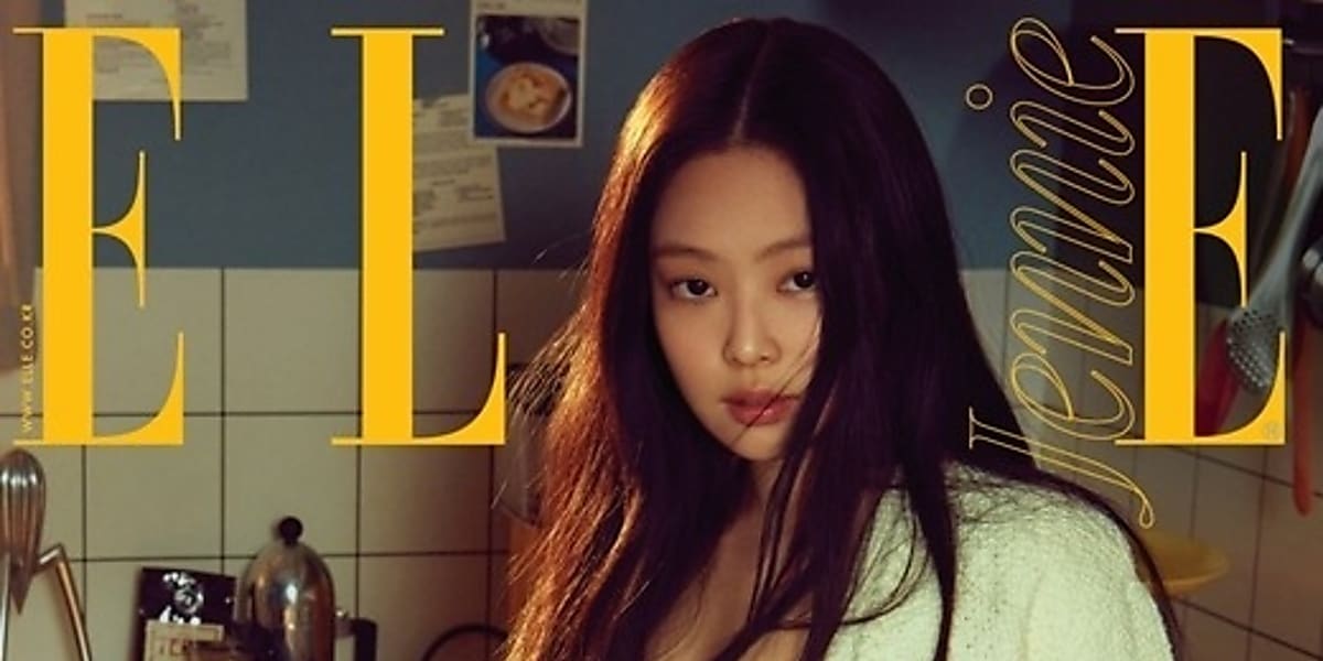 BLACKPINK ジェニー、雑誌「ELLE」2月号の表紙に登場…腹筋＆くびれに注目 - Kstyle