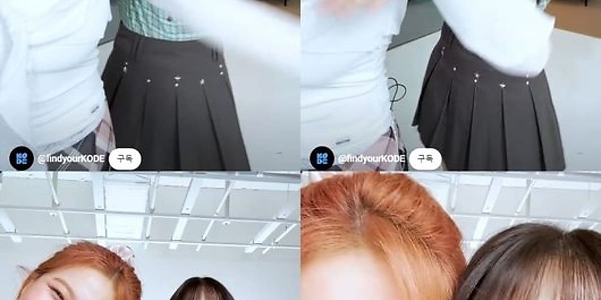 Yeri and Chuu of Red Velvet showcase a synchronized dance challenge, delighting fans with their refreshing expressions and bright atmosphere.