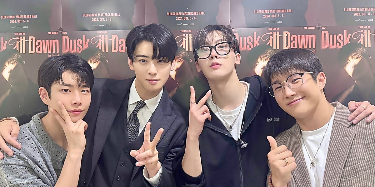 ASTRO reunited to greet fans at Yoon Sanha's concert, marking their first appearance together since Moonbin's passing 1.5 years ago.