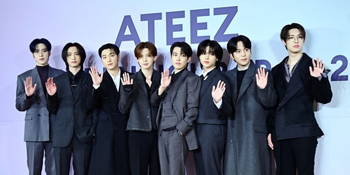 ATEEZ reveals thoughts on contract renewal during a press conference for their new album 'GOLDEN HOUR: Part.2' and expresses pride in their journey.