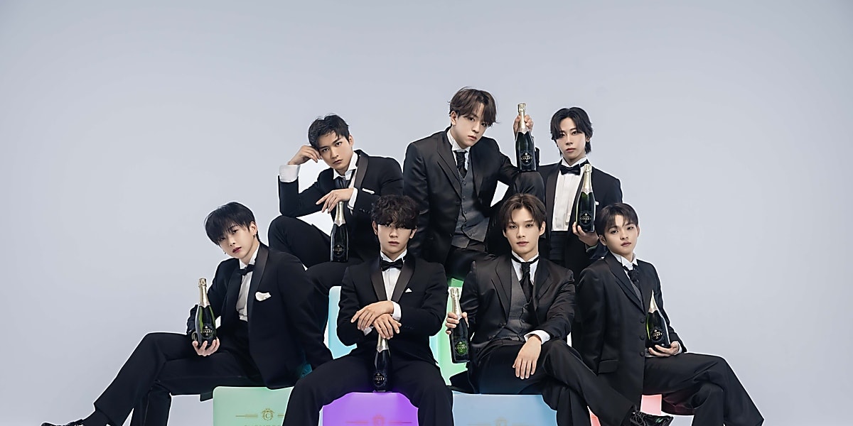 Korean-Japanese group ORβIT is announced as the 2024 Winter Ambassador for Champagne Collet, promoting elegance and sophistication.
