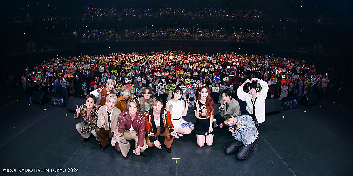 The 'IDOL RADIO LIVE IN TOKYO' showcased K-POP legends and rising stars, featuring performances from SUPER JUNIOR, SHINee, and more.