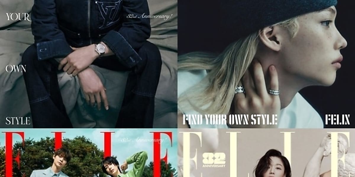 Chun Ji-hyun, Gong Yoo, Stray Kids' Felix, and RIIZE are featured on ELLE's November cover, celebrating the magazine's 32nd anniversary.