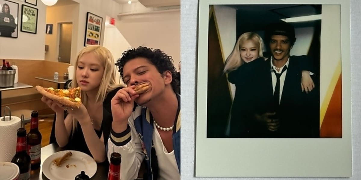 BLACKPINK's Rosé shares a pizza date with Bruno Mars after the 2024 MAMA AWARDS, expressing gratitude and joy on Instagram.