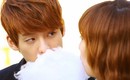 BTOB ミンヒョク＆miss A ミン「その冬、風が吹く」の綿菓子キスをパロディ