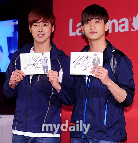 Photo 東方神起 アウトドアブランド Lafuma ファンサイン会に登場 女心くすぐる笑顔 Kstyle