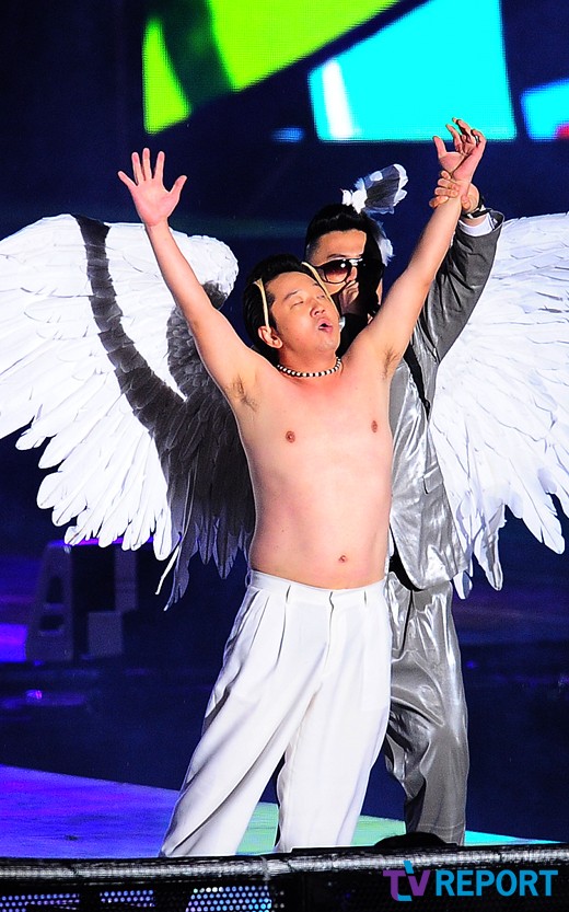 PHOTO】BIGBANGのG-DRAGON「無限に挑戦」歌謡祭に登場“今から
