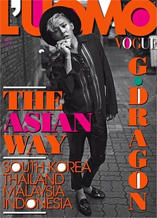 BIGBANGのG-DRAGON、アジアを代表してイタリアの雑誌「L'uomo Vogue