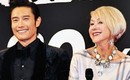 「REDリターンズ」イ・ビョンホン、ヘレン・ミレンと東京でのプレミア試写会に登場