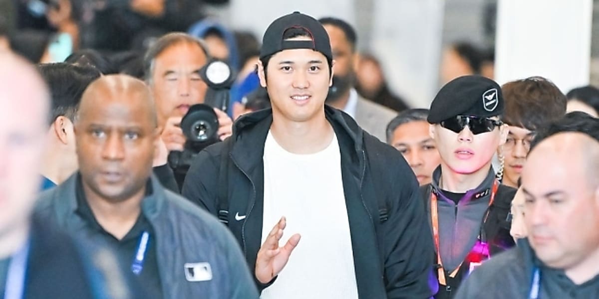 Shohei Ohtani visits Korea for MLB event and youth clinic, with K-pop performances at opening game.