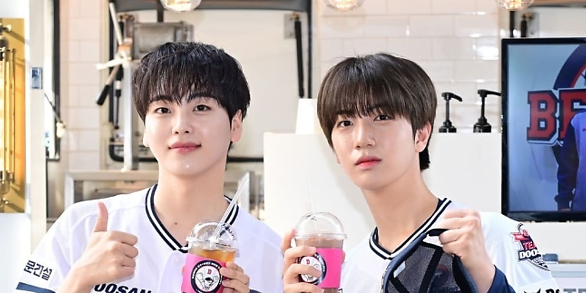 PHOTO】CRAVITY ウォンジン＆ヒョンジュン、始球・始打式に登場