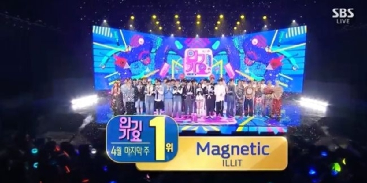 ILLIT wins 1st on "Popular Music" with "Magnetic". Various solo debuts and comebacks featured. Doyoung and Yuqi impress with new songs.
