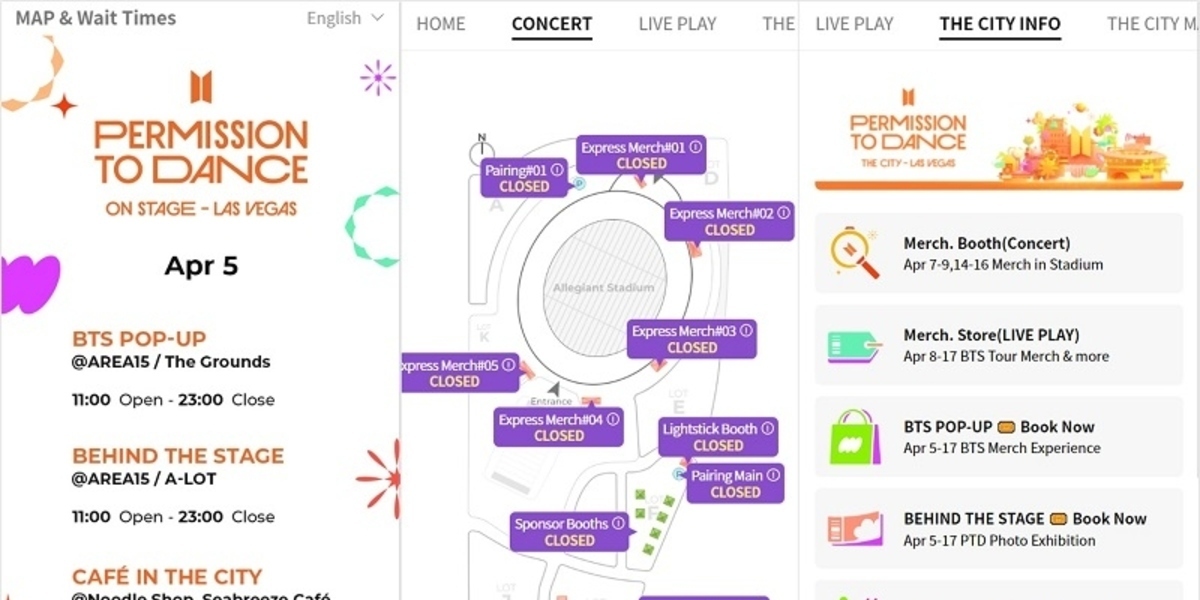 BTS（防弾少年団）、ラスベガスコンサートに「MAP ＆ WAIT TIMES
