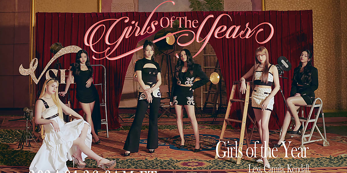 JYP's new girl group VCHA debuts with "Girls of the Year" single and music video, attracting global attention.