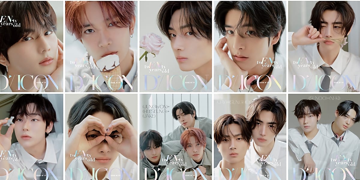 Popular K-POP group ENHYPEN releases limited edition photo book "twEN-ty years old" in Japan, showcasing their charm and visuals.
