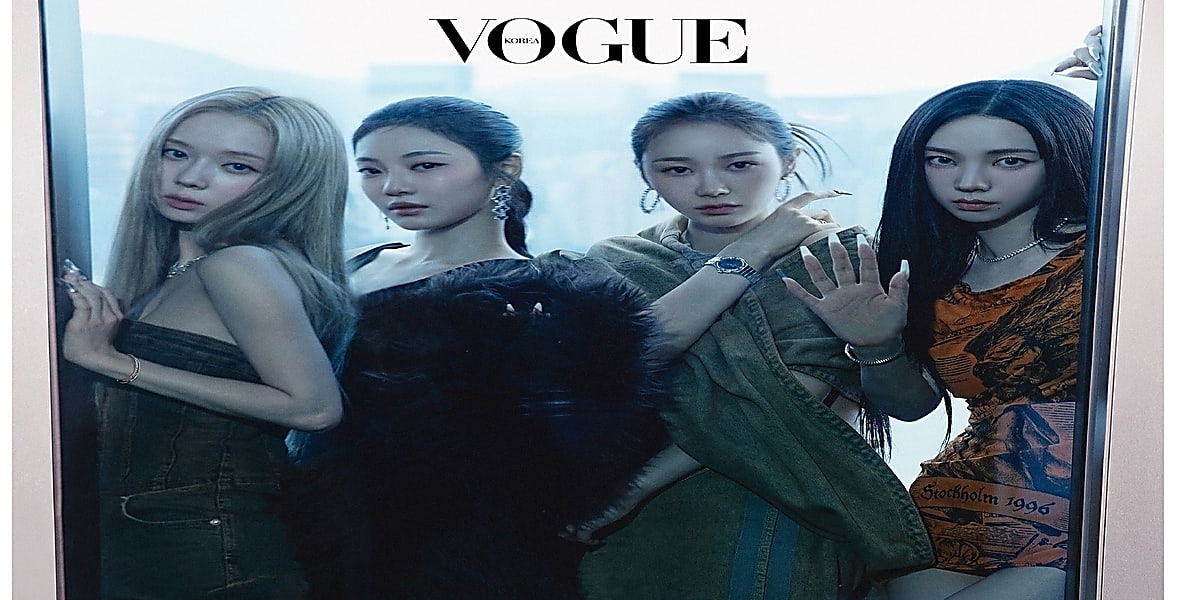 Vogue Singapore October 2021 aespa エスパ aespa、グラビアで輝く美貌をアピール…クールな眼差し - Kstyle